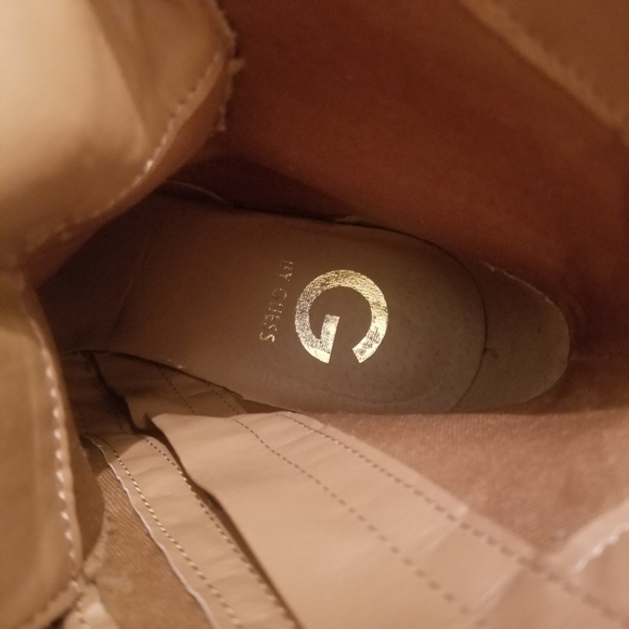 Guess Tan Lace Up Zip Up Light Brown Boots - Picture 6 of 16